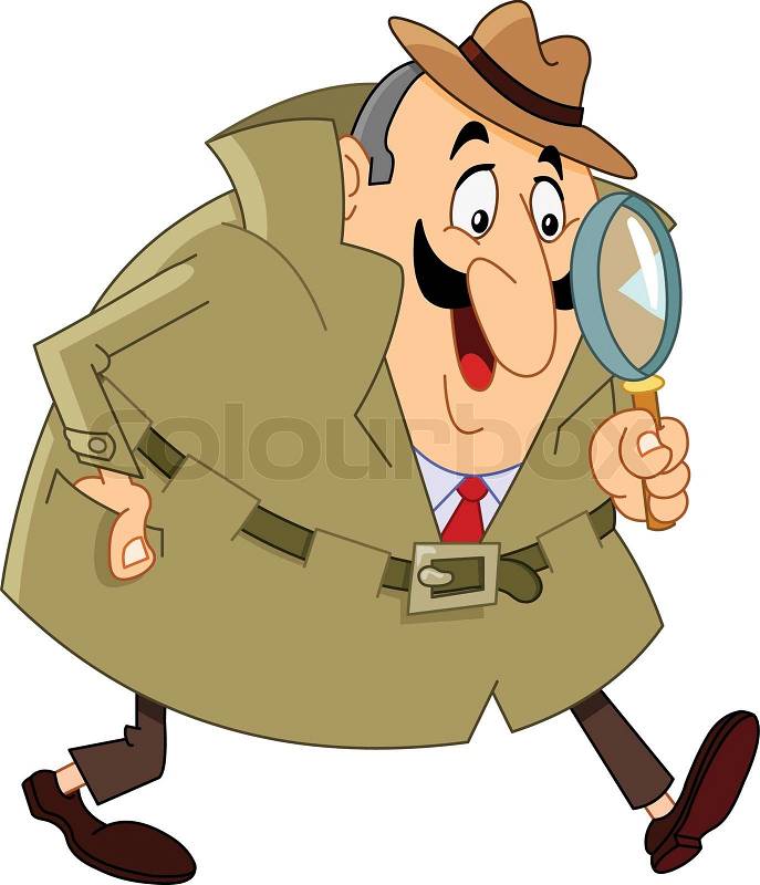 clipart detective cartoon - photo #17